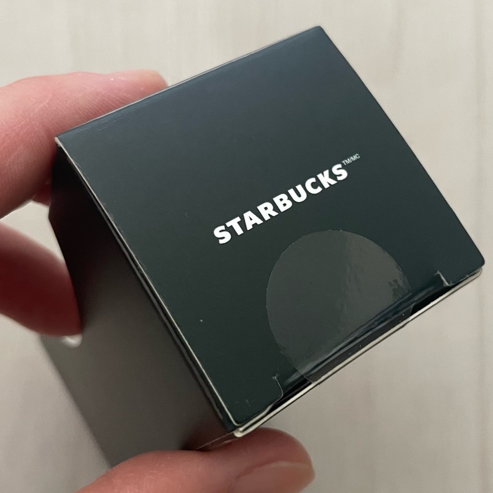 Starbucks 2023 Holiday Mini Cold Cup Silver Chrome Grid Ornament Key Chain - Picture 2 of 5